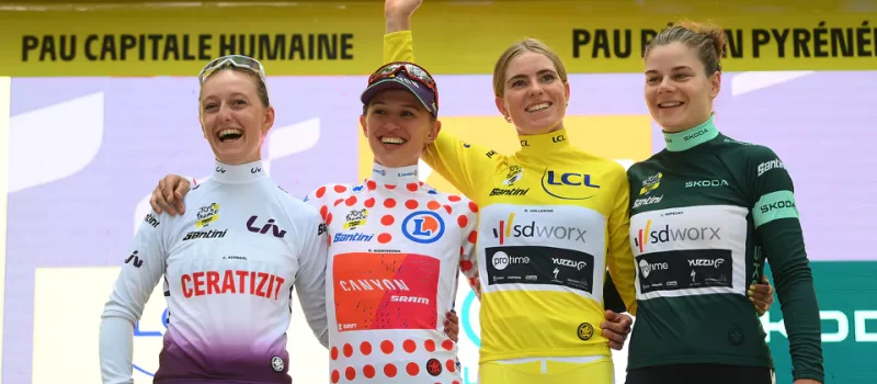 Tour de France Femmes-2024-podium-2023-wielercafes.nl